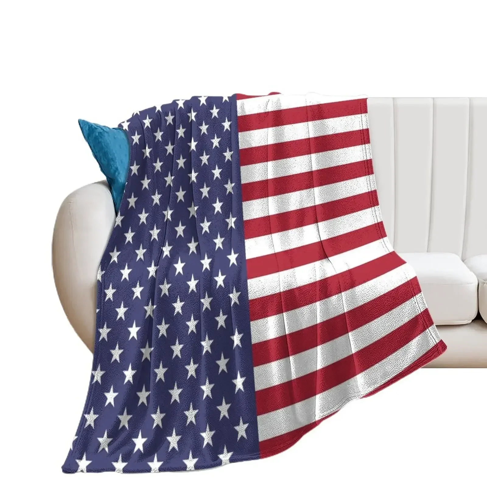 

USA FLAG of AMERICA Throw Blanket warm winter anime Plush Extra Large Throw Blankets