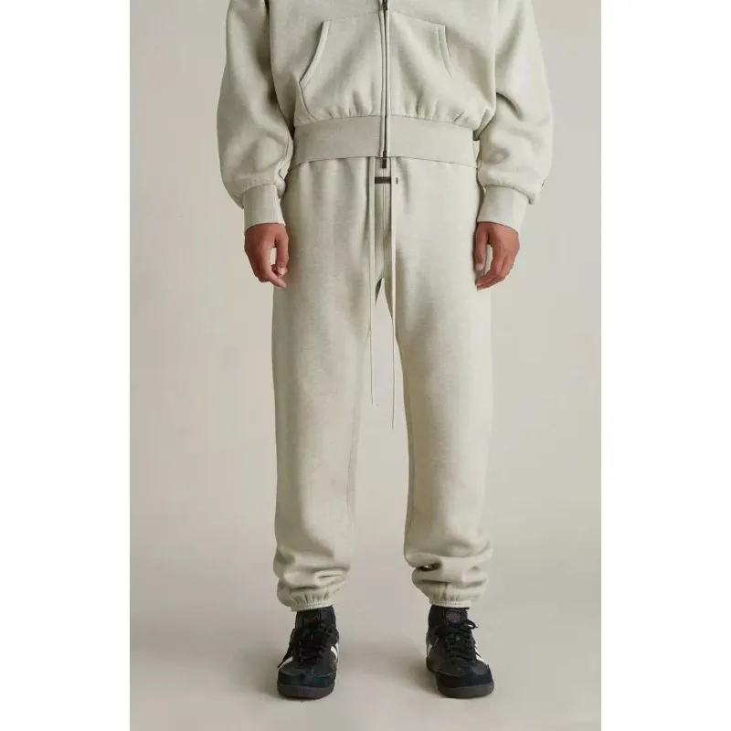 

Мужские спортивные брюки с завязками на ногах, классические брендовые металлические силиконовые брюки с буквенным логотипом, свободные брюки для пар, комплект с капюшоном