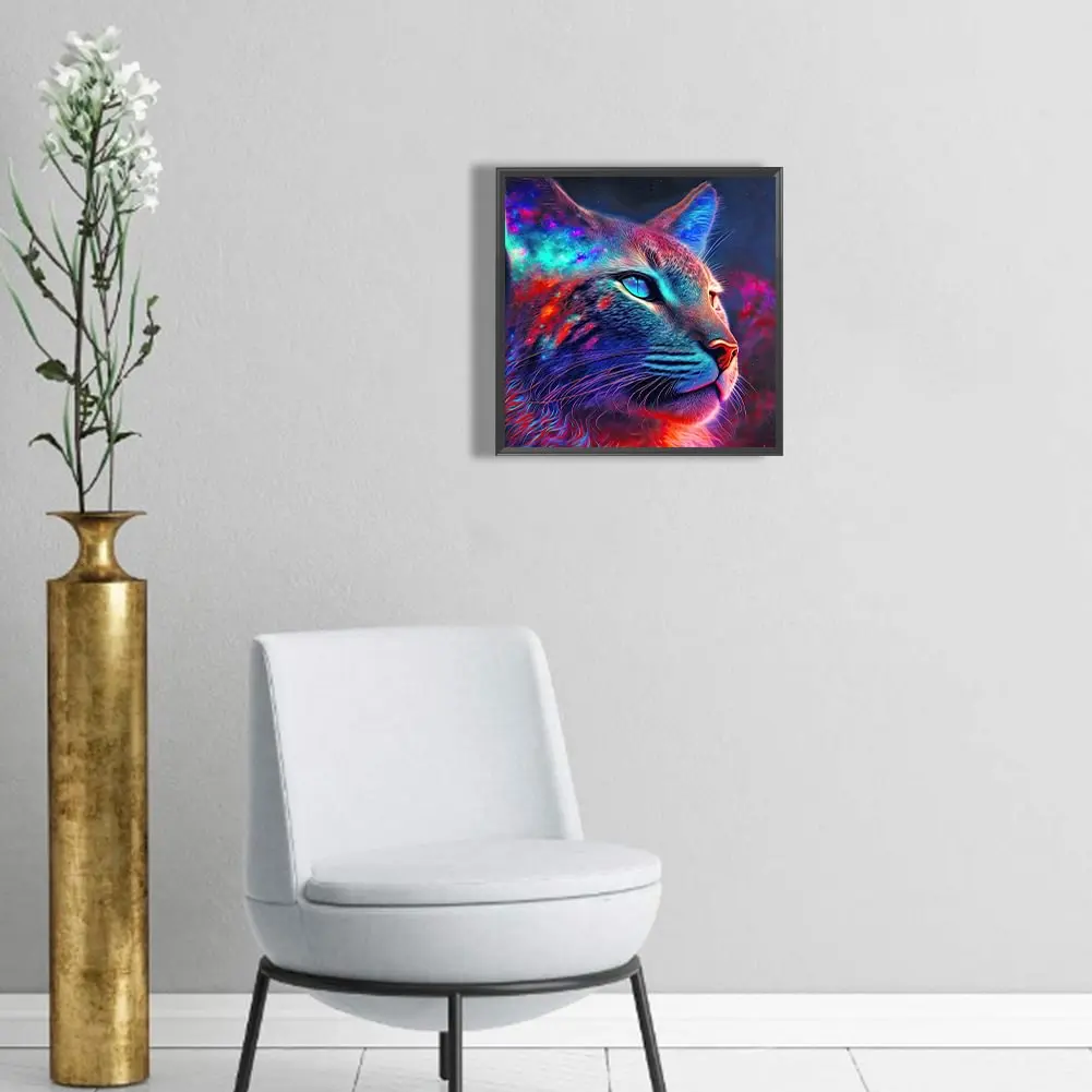 

Алмазная картина Семья Новый красочный кот Полная фея Пыль Алмазное искусство Кристалл Смола Мозаика Набор для рисования AB Дрель Набор для вышивки крестом