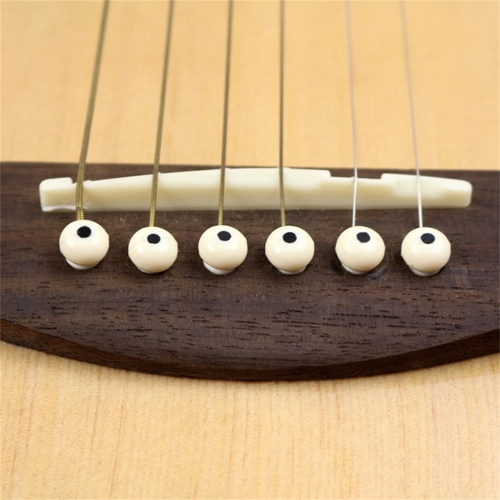 Guitar Bridge Pins Pegs Plastic Replacement String End Peg Tool White Bridge Pins Classical Guitar Folk Guitar