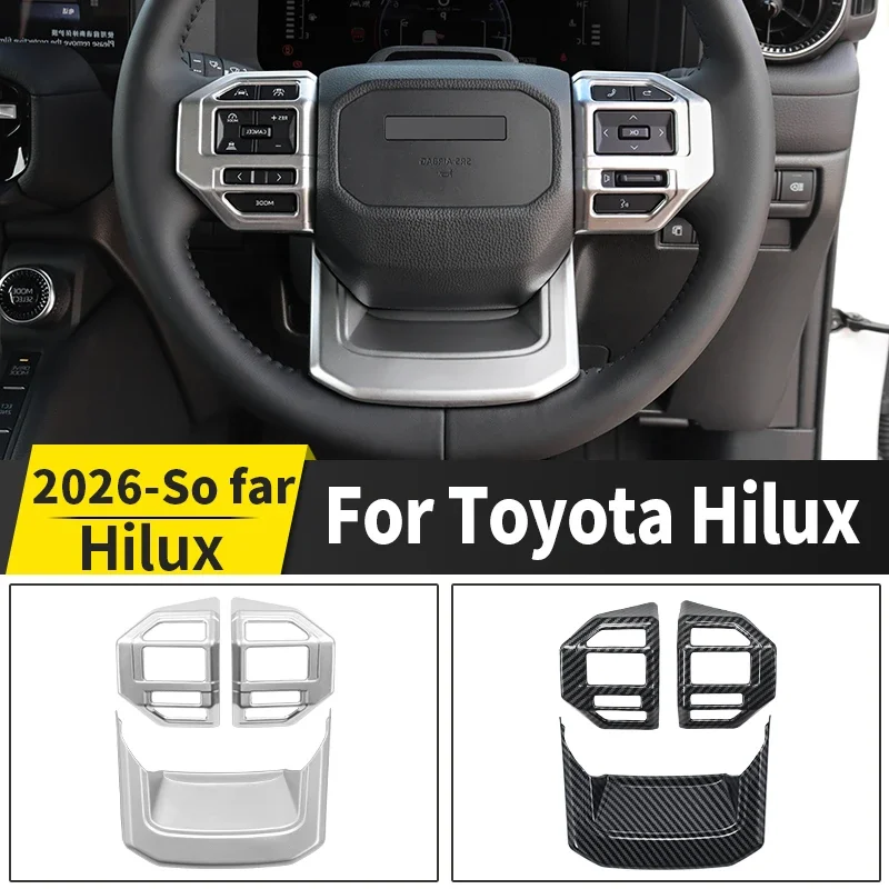 

Защитная накладка на кнопки рулевого колеса для Toyota Hilux SR SR5 2026 года, декоративная, от царапин, аксессуар для тюнинга салона автомобиля