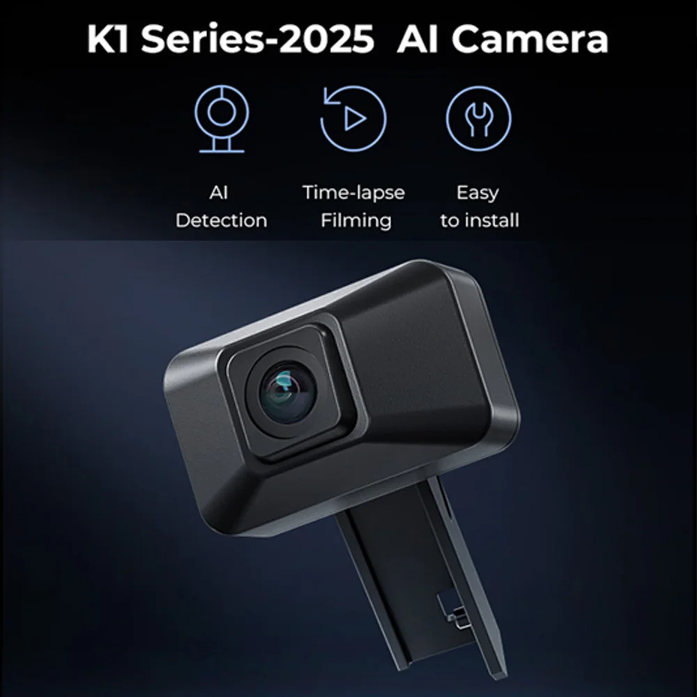 

Камера Creality AI для K1C K1 MAX 2025, съемка по времени, обнаружение искусственного интеллекта, простая установка, детали 3D-принтера для серии K1-2025