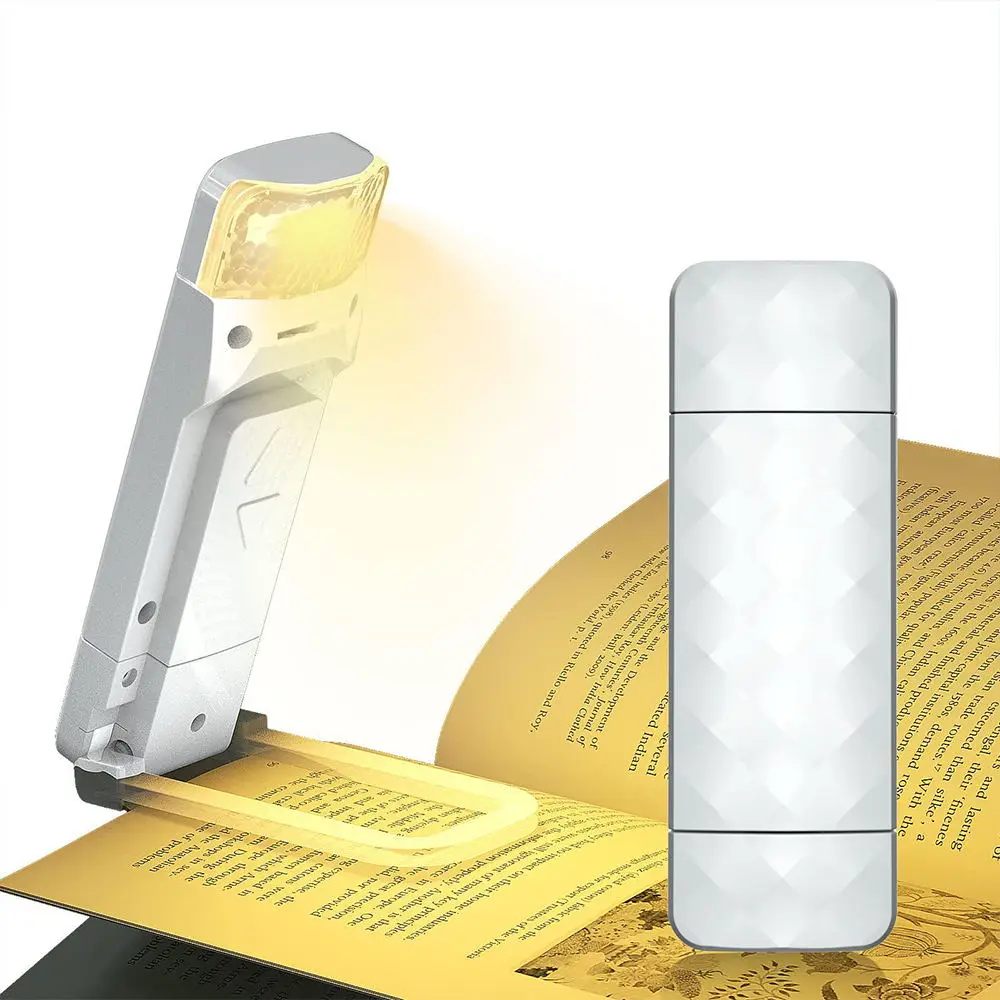 LED USB Rechargeable Book Light Reading Light Eye Protection Night Light Portable Clip Desk Light Bookmark Read Light Night Lamp