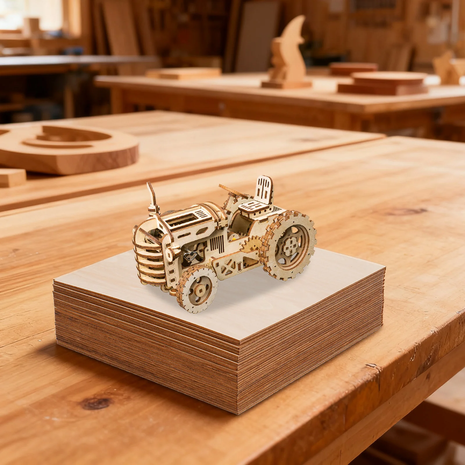 

30PCS Basswood Sheet 30/40cm Square Plywood Log Color DIY Home Decor Panel Log Color Wood Board for Craft Varnishing Engraving