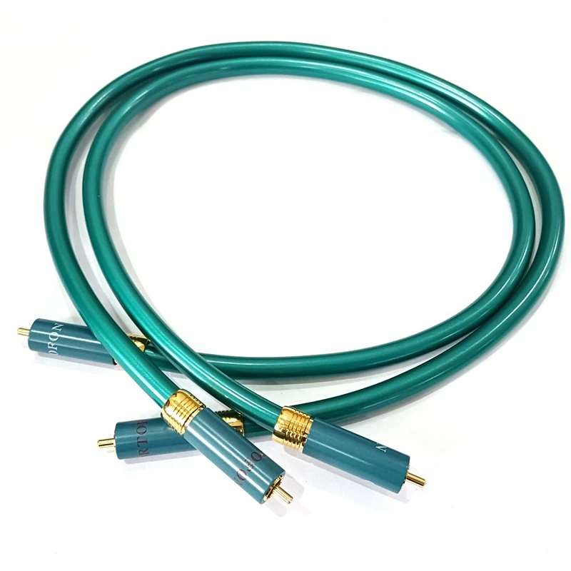 One Pair Ortofon 8N OFC RCA Cable HiFI 2RCA to 2RCA CD Amplifier Interconnect Audio Cable