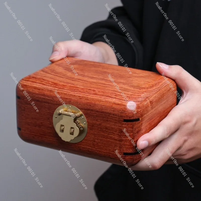 Handmade Wooden Jewelry Box Lockable Storage Case Luxury Dressing Jewelry Organizer Gift Box Multi Layer Jewelry Storage