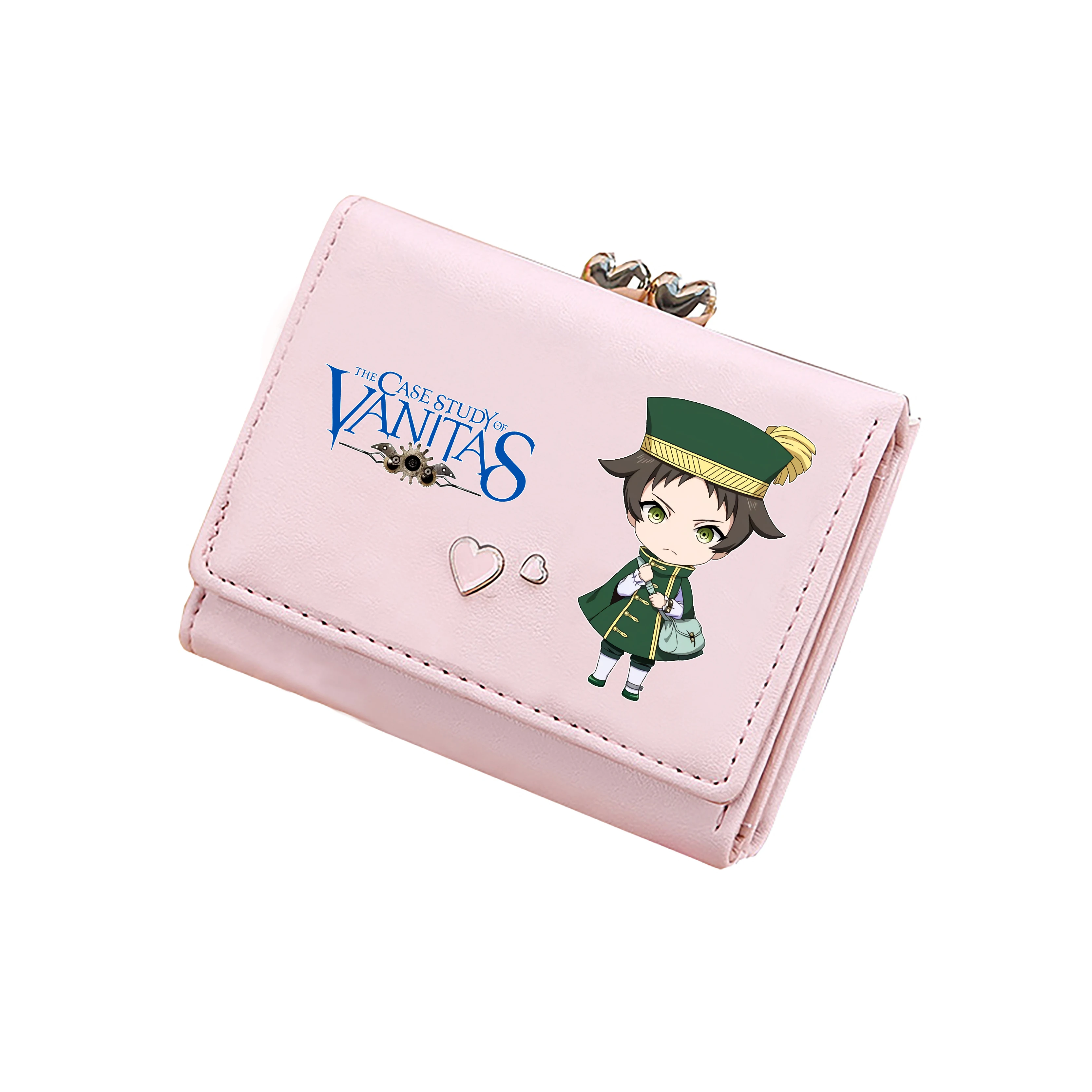 The Case Study of Vanitas Cartoon Coins Purses Anime ID Card Holders Pu Leather Short Wallets Cute Money Pockets Mini Clutch