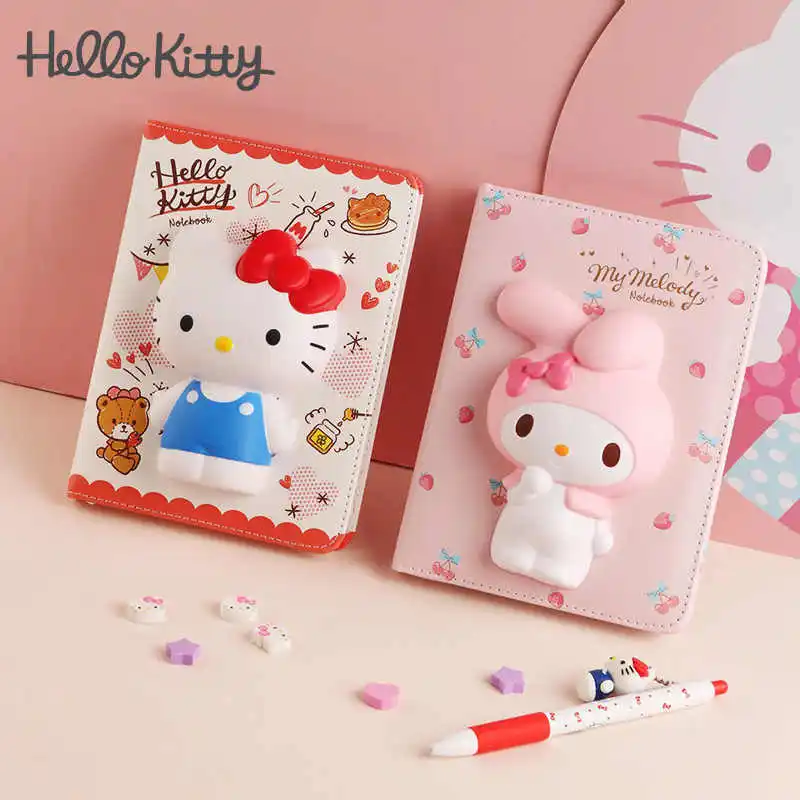 

Новинка Sanrio My Melody Kitty Cinnamoroll книга для снятия стресса Kawaii блокнот с зазубринами медленно восстанавливает форму специальные подарки для девочек