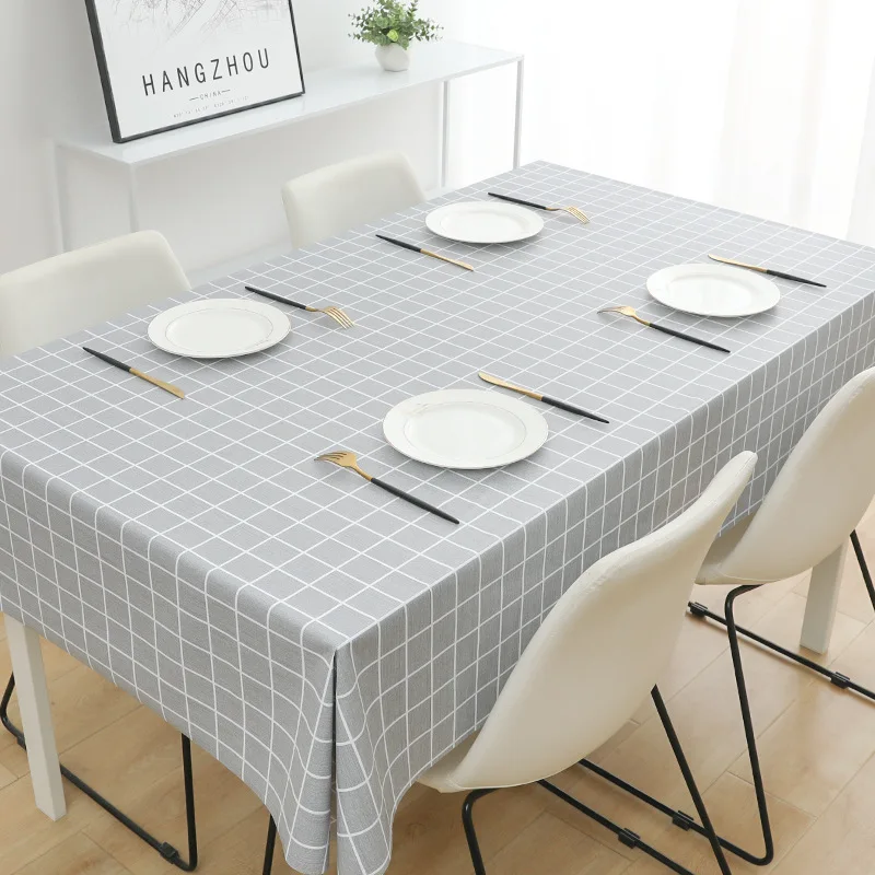 PVC tablecloth waterproof and oil-proof washable desk cloth student rectangular table cloth coffee table table mat