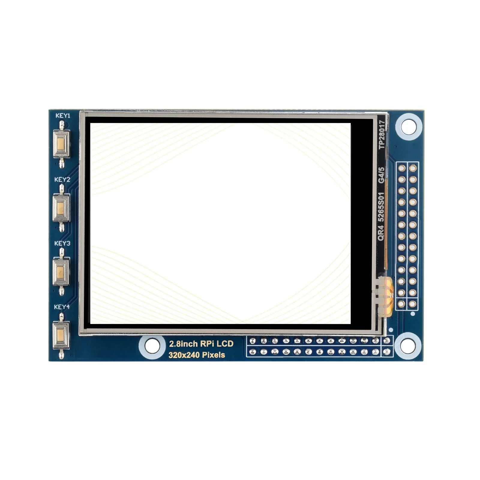 

2.8inch RPi LCD 320×240 Display Pi 4B/3B+ for Raspberry Pi Resistive Touch Display SPI Interface Touch Capacitive Screen Zero W