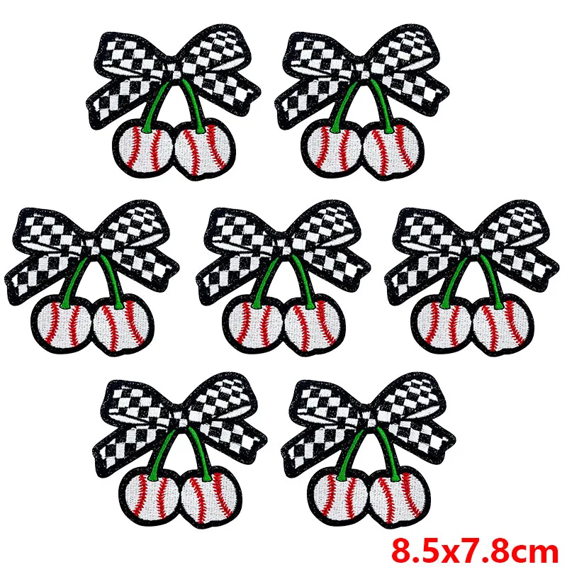 Parches bordados béisbol fútbol día del juego planchar o coser ropa - imagen 3