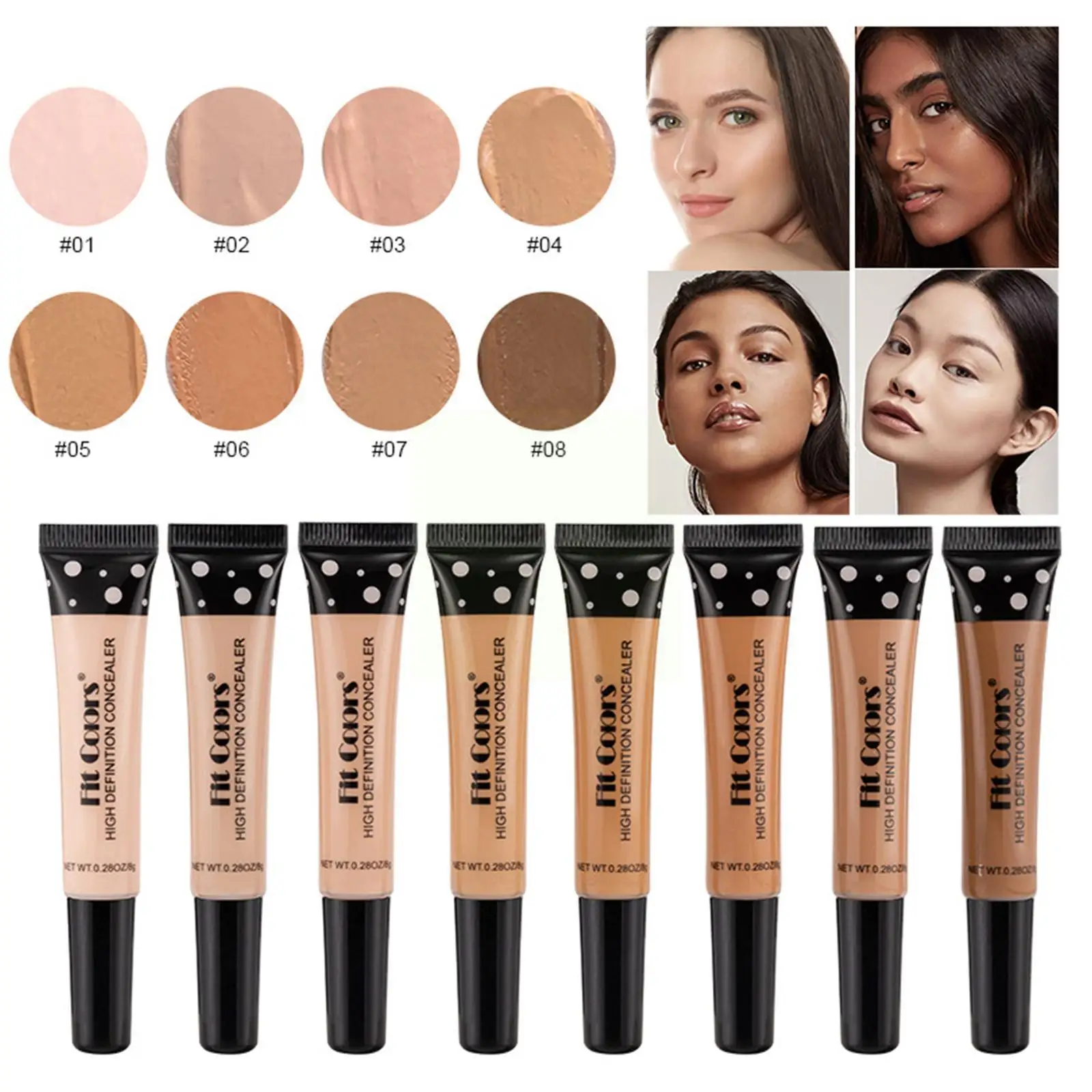 Gezicht Make-Up Concealer Acne Contour Palet Make-Up Contouren Foundation Waterdichte Volledige Dekking Donkere Kringen Crème