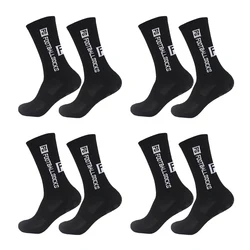 4 Pairs Breathable Non-slip Football Socks Men Women Sports Socks Running Soccer Tennis Basketball Cycling Grip Socks