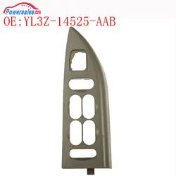 New Front Left Door Lock Switch Mounting Bezel Med Parchment For Ford F150 2001-2002 YL3Z14525AAB YL3Z-14525-AAB