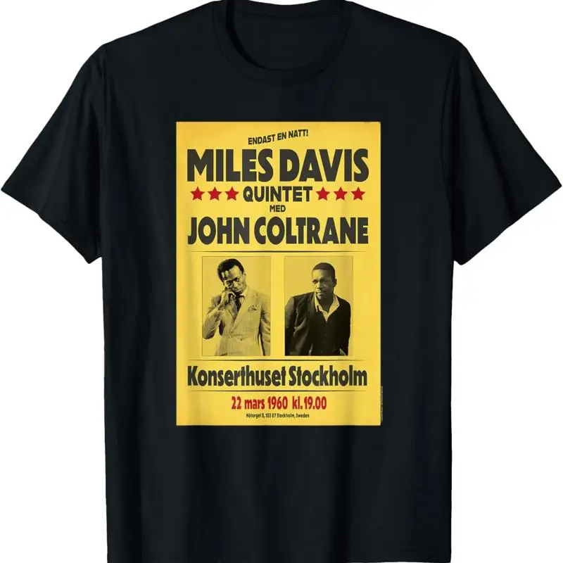 Camiseta de Miles Davis Quintet y John Coltrane Estocolmo 1960