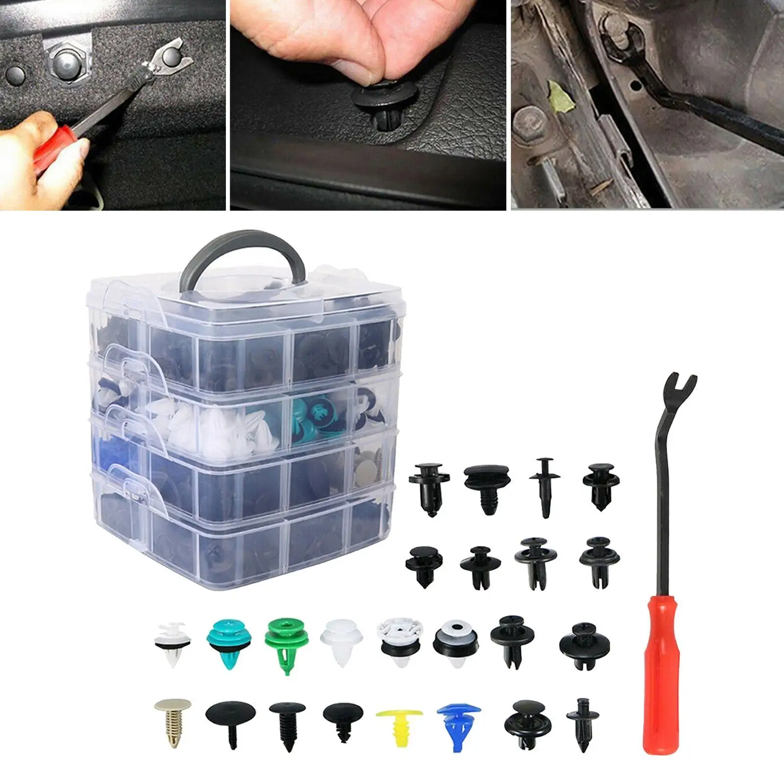 620x Universal Car Plastic Retainer Clips Automobile Assorted Repair Parts