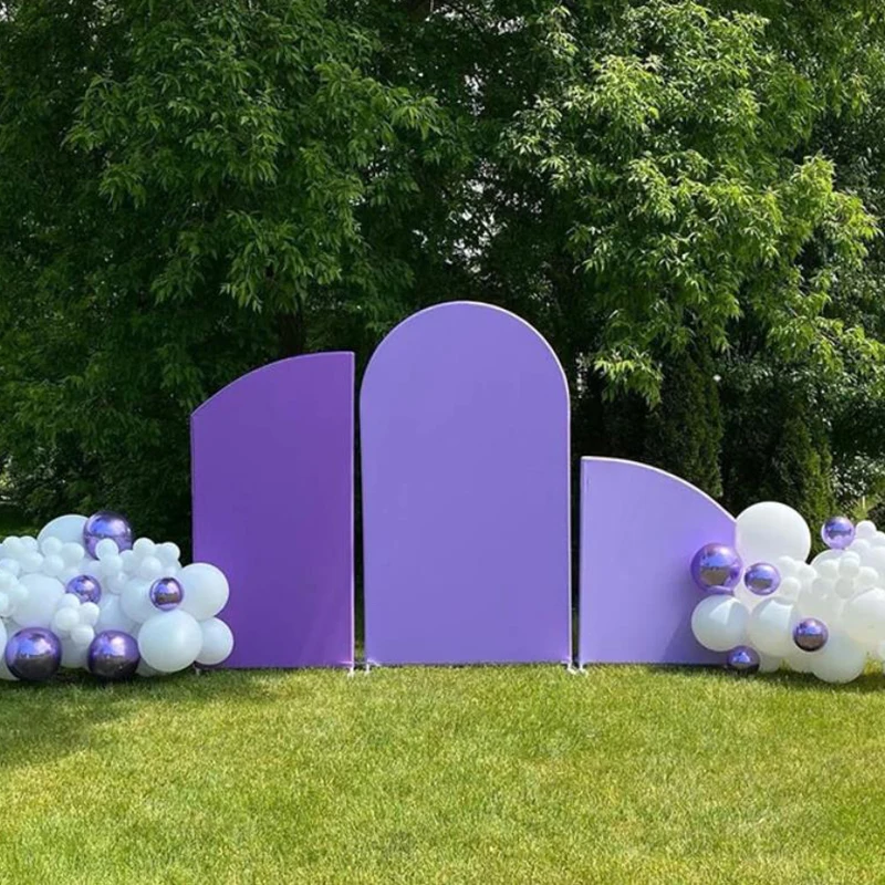 Baby Shower Arch Backdrop Cover Girl Birthday Party Decor Background Purple theme Photobooth Photo Studio