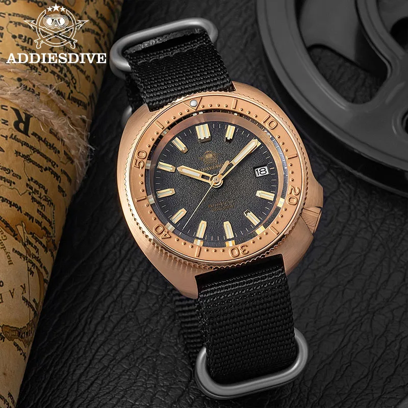 ADDIESDIVE Men Automatic Watch NH35A 41mm Sapphire Glass 100m Waterproof Wristwatch Super Luminous Men's Machinery Watches 2097