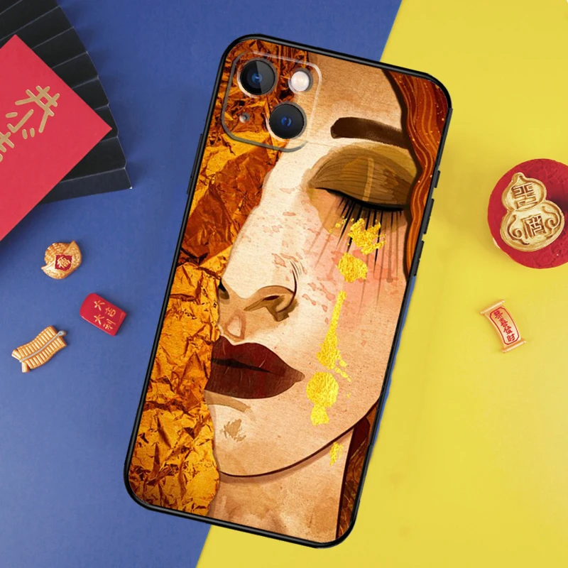 Gustav Klimt Art Phone Case For iPhone 14 15 16 12 11 13 Pro Max Cover For iPhone X XR XS Max 13 12 Mini Plus