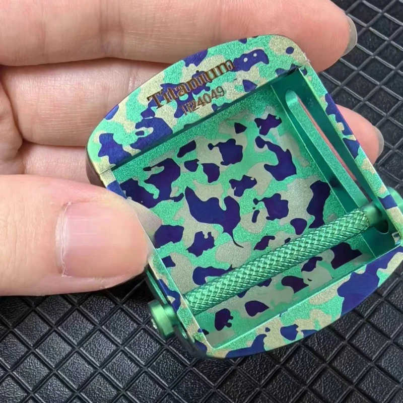 35/38mm fivela de cinto de titânio puro rolo fivela automática à prova de ferrugem resistente ao ar livre masculino tático lona fivela de cinto