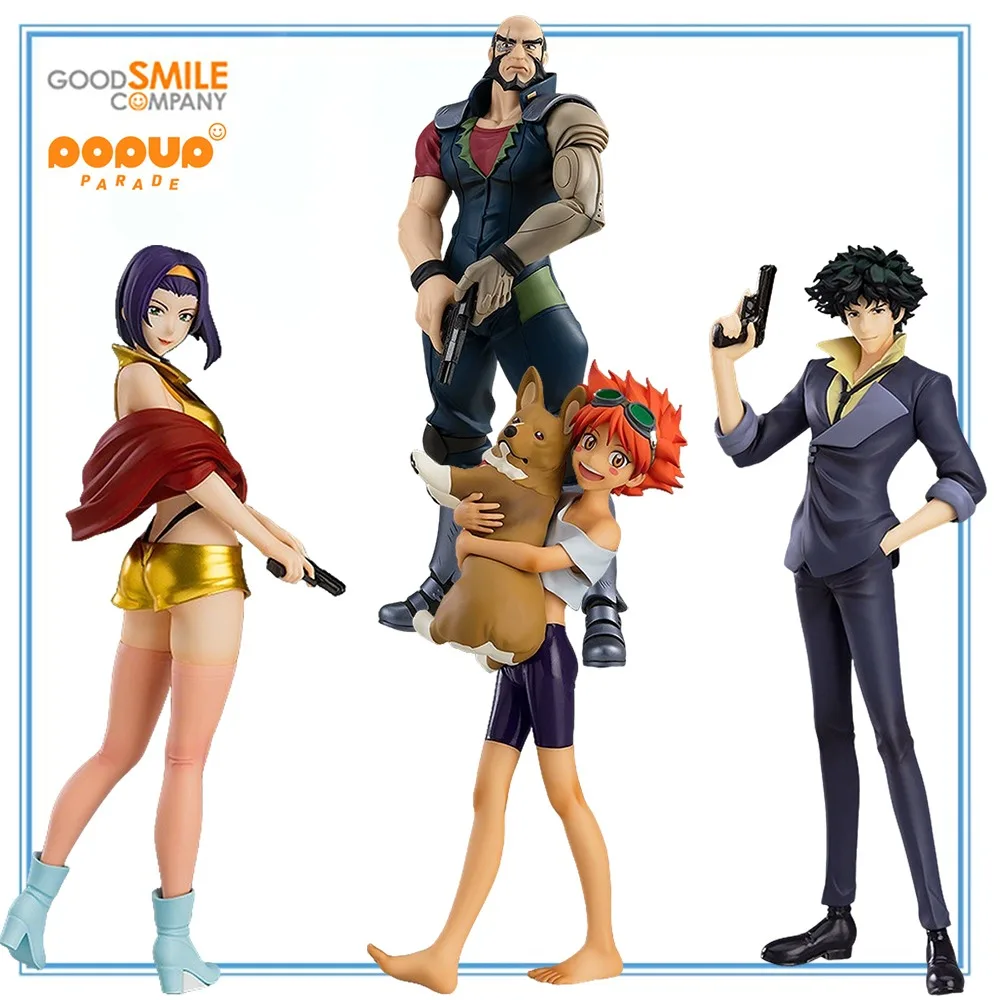 100% Original in Stock Good Smile Company Pop Up Parade Cowboy Bebop Jet Black Faye Valentine Spike Spiegel Edward Wong Ein