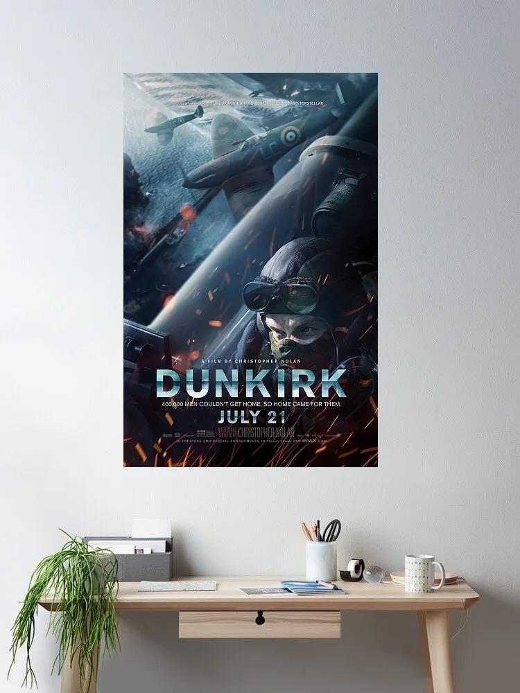 

Dunkirk Movie, Art Print Canvas Poster, Living Room Decor, Home Wall Picture