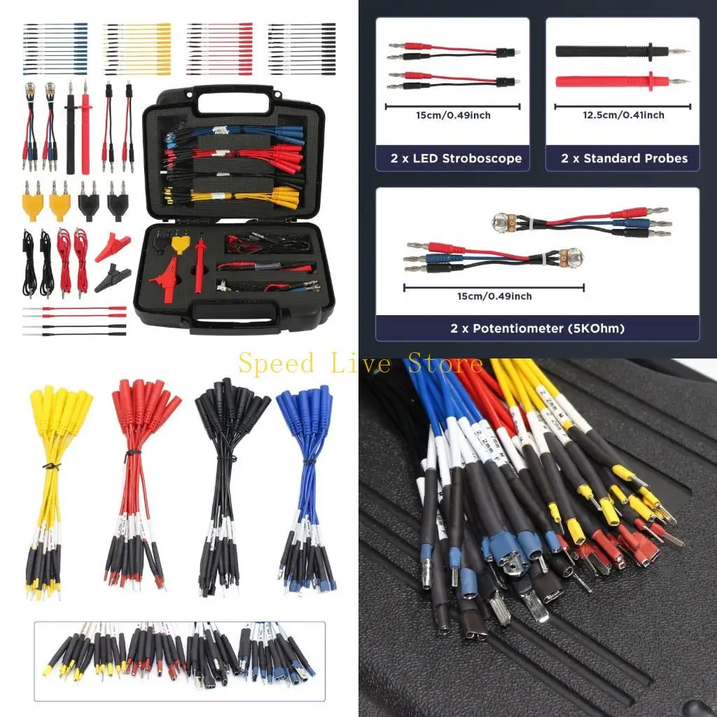 547C Professional 68Pcs Vehicle Wiring Harness Tester Set Multiple Adapters for Car
