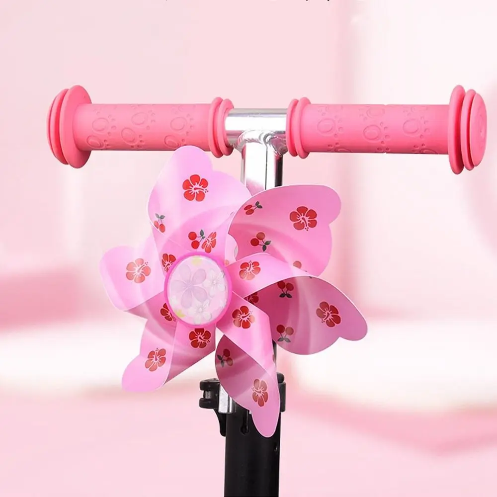 Kids Bicycle Windmill Cartoon Colorful Pinwheel Long Pole/ Short Pole Windmill Scooter Decorative Accessories Cycling Windmill