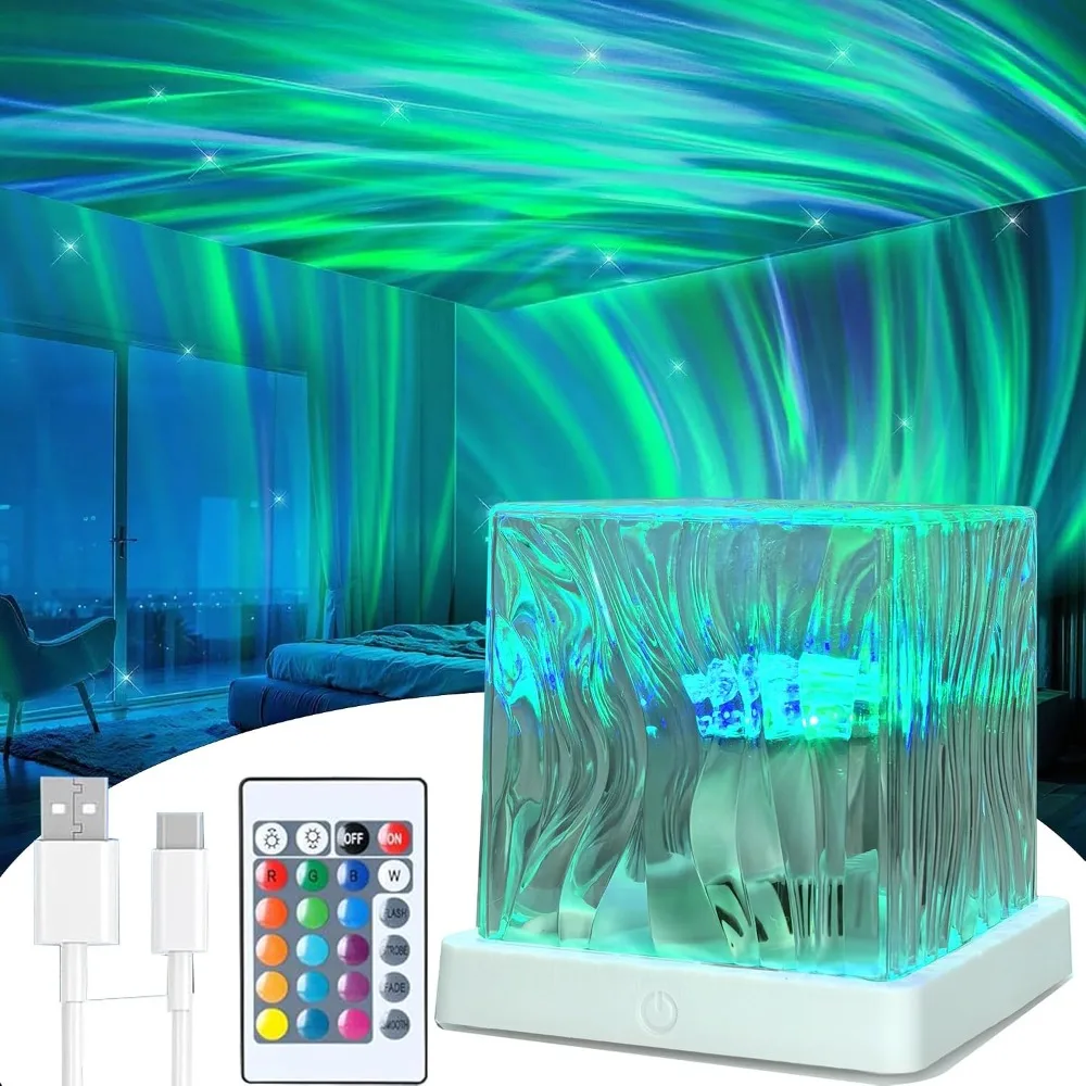 Ocean Wave Projector Light - 16 Color LED Star Night Light with 4 Modes,Galaxy Projector Light for Bedroom, Home Theater, Ceiling Decor