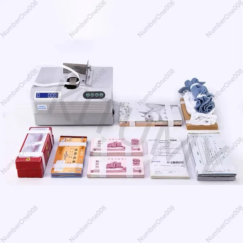 220V/110V Intelligent induction Strapping Multipurpose Supermarket Hot Melt Paper belt Binding machine Banknote Tying machine