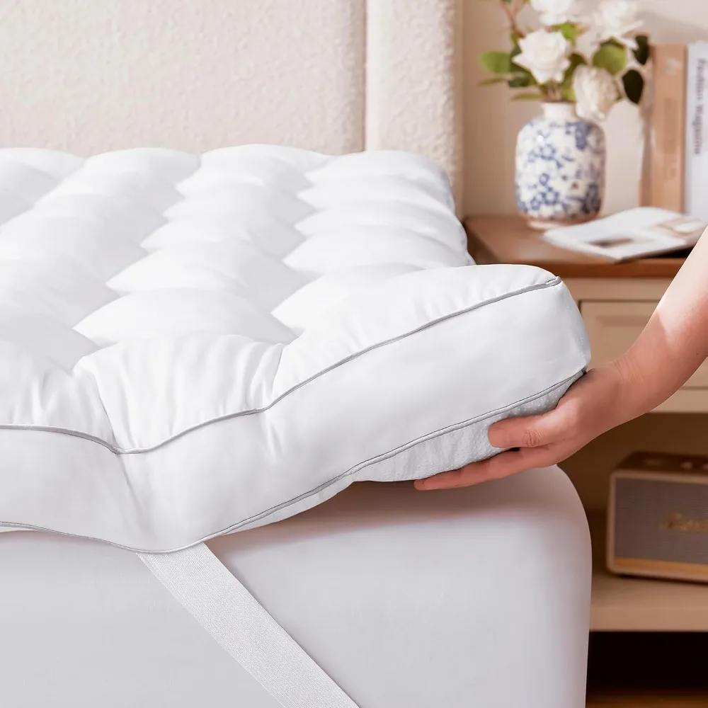 

3 Inch Memory Foam Mattress Topper Full Size for Back Pain Relief, Soft Fluffy Supportive Bed Mattress Pad, Filled with Breatha