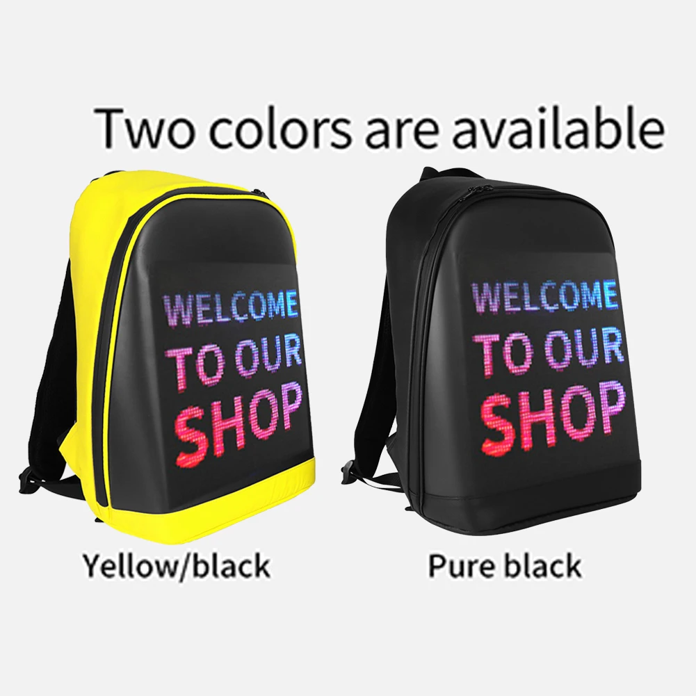 Women Print Bag Travel Laptop Bag LED Screen Display Backpack Wireless Business Travel Laptop School Bag Women Men