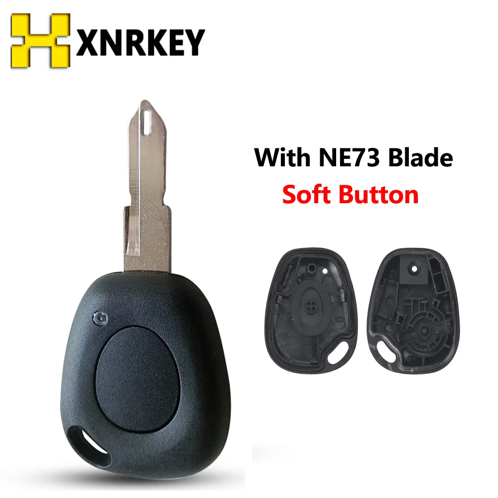 Xnrkey Afstandsbediening Auto Sleutel Shell Voor Renault Kangoo Trafic Laguna Megane Scenic 1 2 3 Espace Clio Vervanging Zachte Knop case Cover