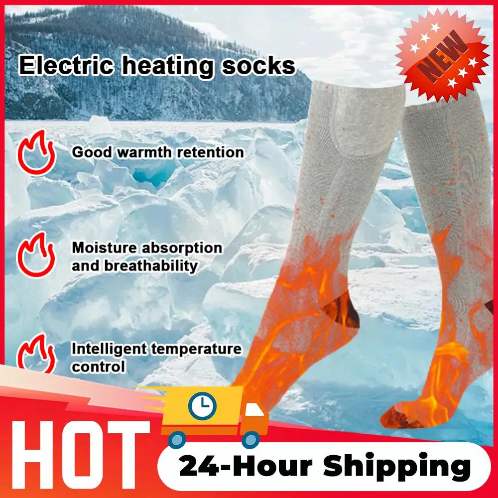 الشتاء الدافئة الجوارب الحرارية التدفئة السريعة تدفئة القدم قابل للغسل تسخين كهربائي الجوارب الباردة واقية التزلج جورب بدون بطارية