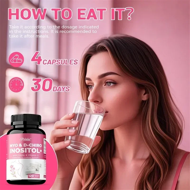 MYO & D-CHIRO INOSITOL - يحتوي على حمض الفوليك لتنظيم دورات الحيض وهرمونات التوازن والحفاظ على صحة المبيض #5
