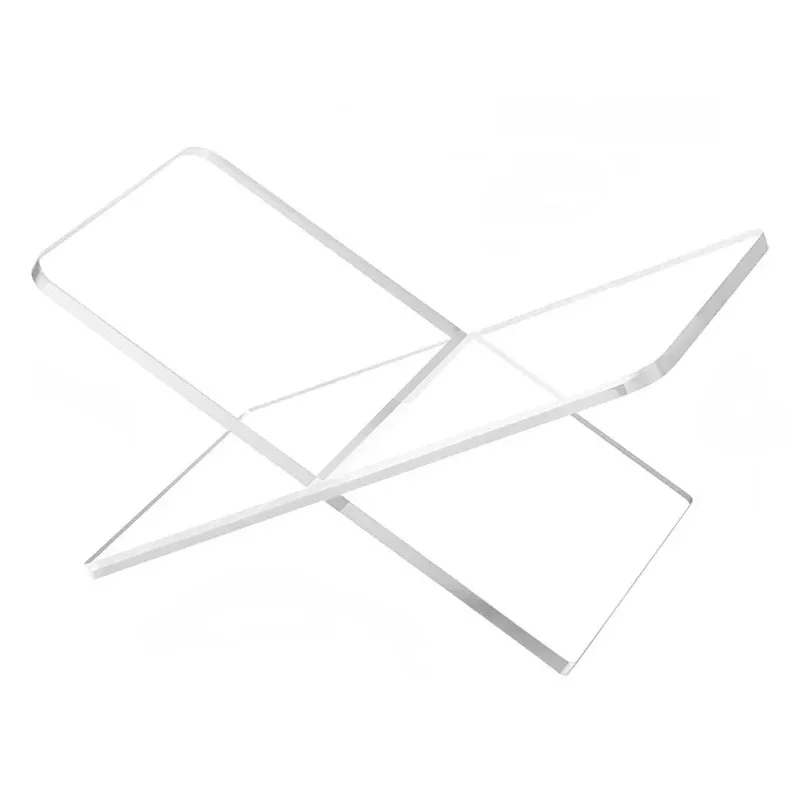 

Acrylic Book Holder X-Shaped Display Stand for Cookbook Recipe Menu Magazines Storybook Holder for Display And Reading Books