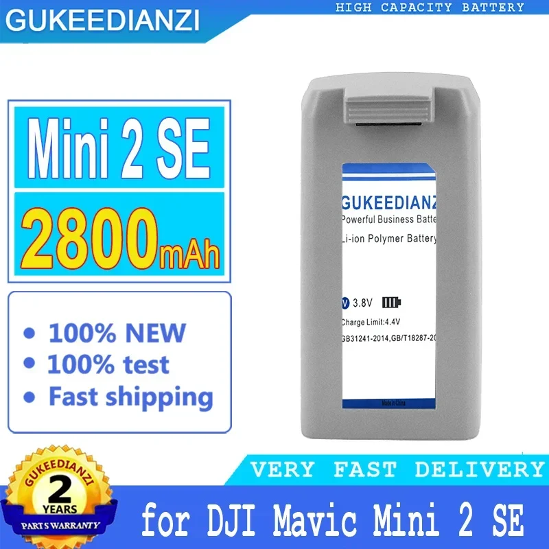 2800 mAh GUKEEDIANZI Battery  for DJI Mavic Mini 2 SE Big Power Bateria