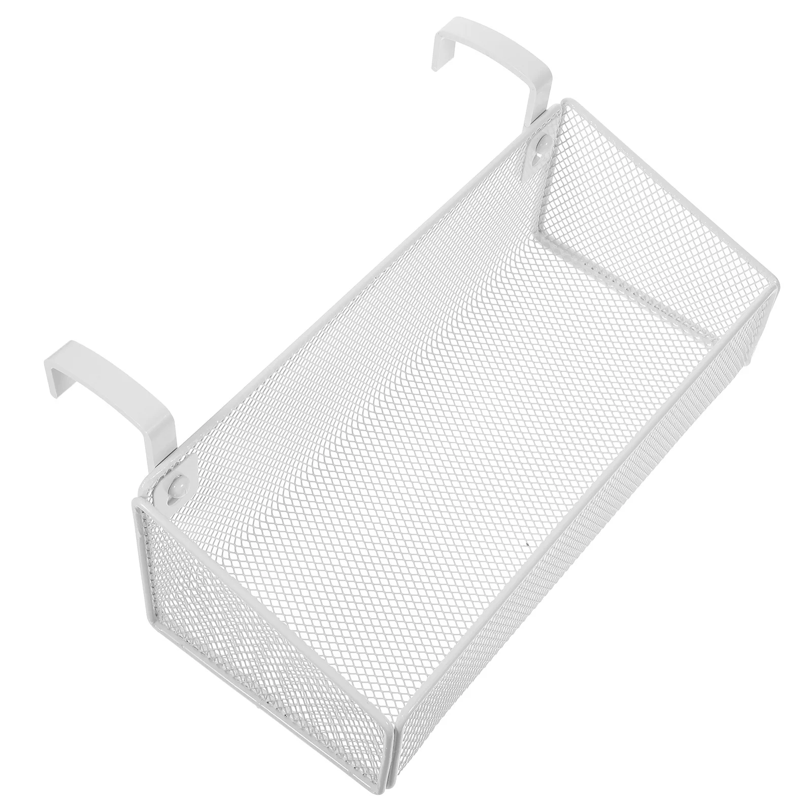 

Storage Basket Hanging Bedside Baskets Small for Organizing with Hook White Dormitory