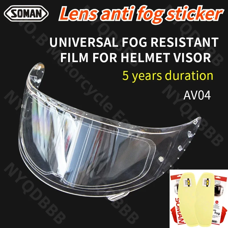 Motorcycle Helmet Anti Fog Patch Rain Film Lens Patch Universal Type