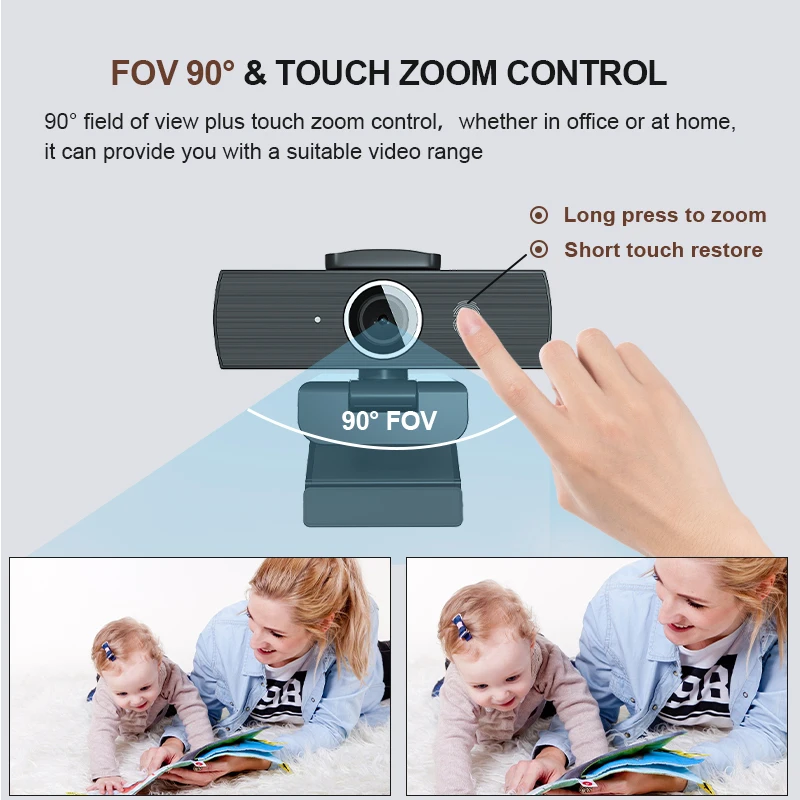 Anywii 4k Webcam Studio-quality Webcam OEM Factory Autofocus Web Cam Usb 4k Pc Camera Webcam With Microphone Auto Focus