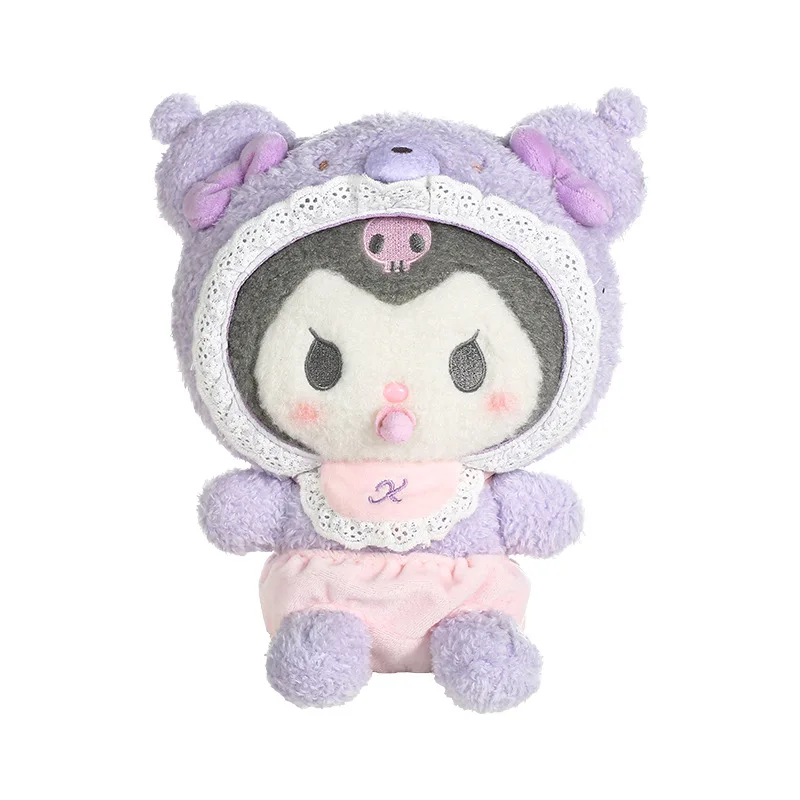 My Melody Kuromi Cinnamoroll Coleção Bebé Boneca De Pelúcia, Pingente Sanrios, Boneca Kawaii Anime, Presente Infantil, Fofo, Novo