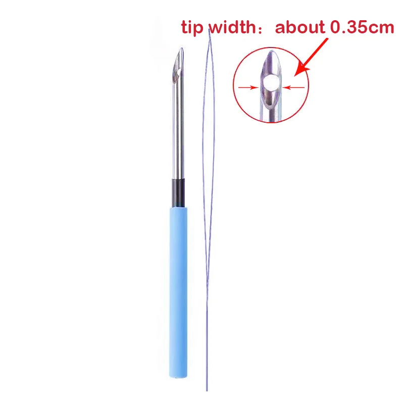 Einstellbare Punch Nadel Stickerei Dicke Messing Nadel Wollfilz Handwerk Stossen Werkzeuge Stift DIY Magie Teppich Haken Handarbeiten Stricken – Detail 4