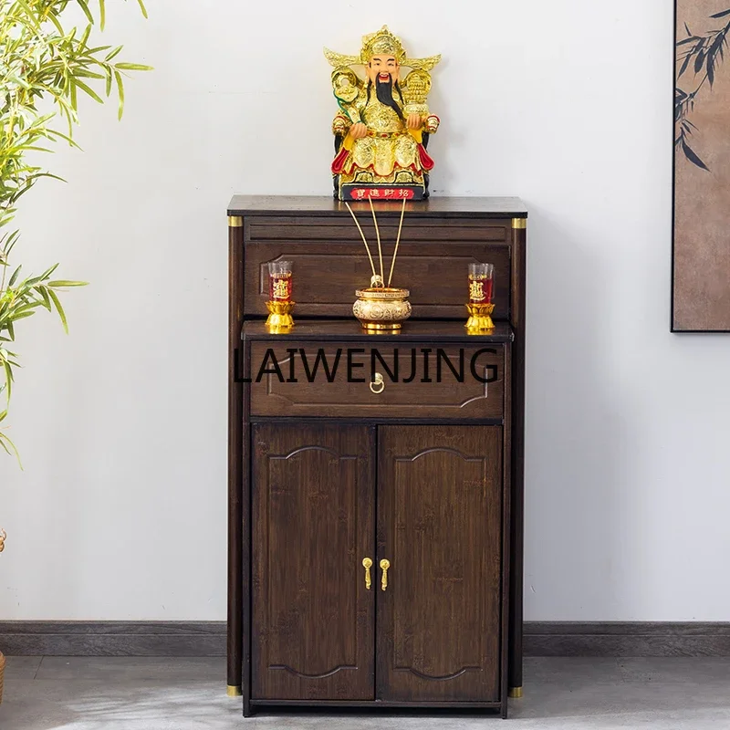 MJY New Chinese Vertical Cabinet Buddha Cabinet God of Wealth Offering Table Buddha Terrace Household Tribute Table