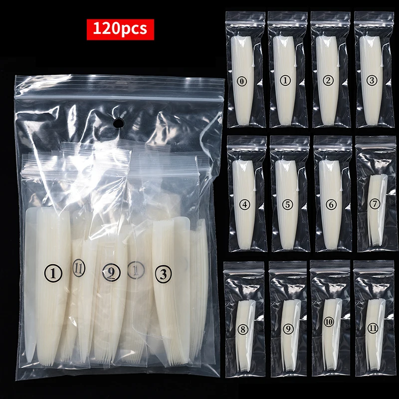 120Pcs 5Xl Extreme Long Stiletto Nails Full Cover Nails Artificial Acrylic False Nail Tips Press On Manicure Tool Accessories