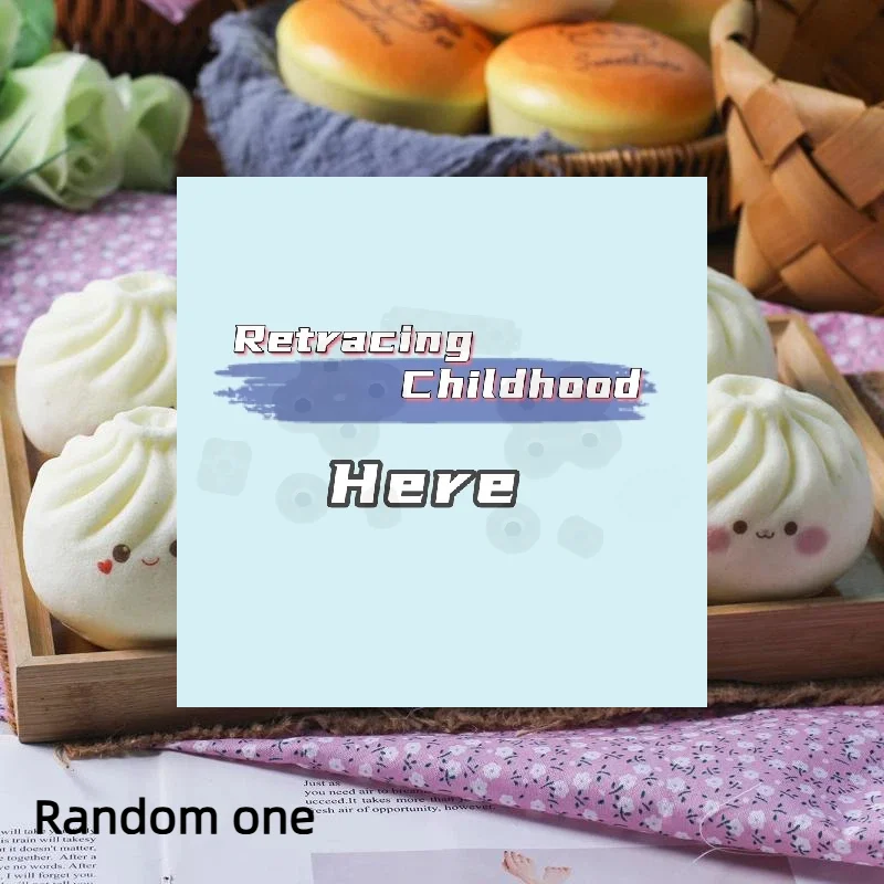 

1Pcs Fake Food Decompression Kneading Music Props Simulation Of Steamed Bread Model Home Decoration Expression Random-TOY