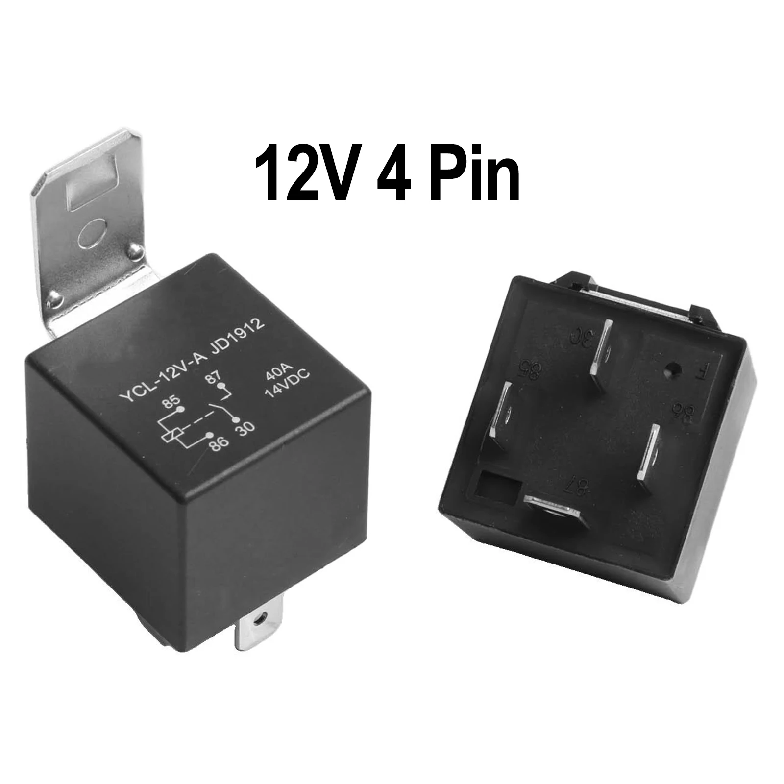 Air Conditioning Relay As Shown Size DC 12V Relay Normally Open for contact Red Copper Protection Silver Alloy Contacts