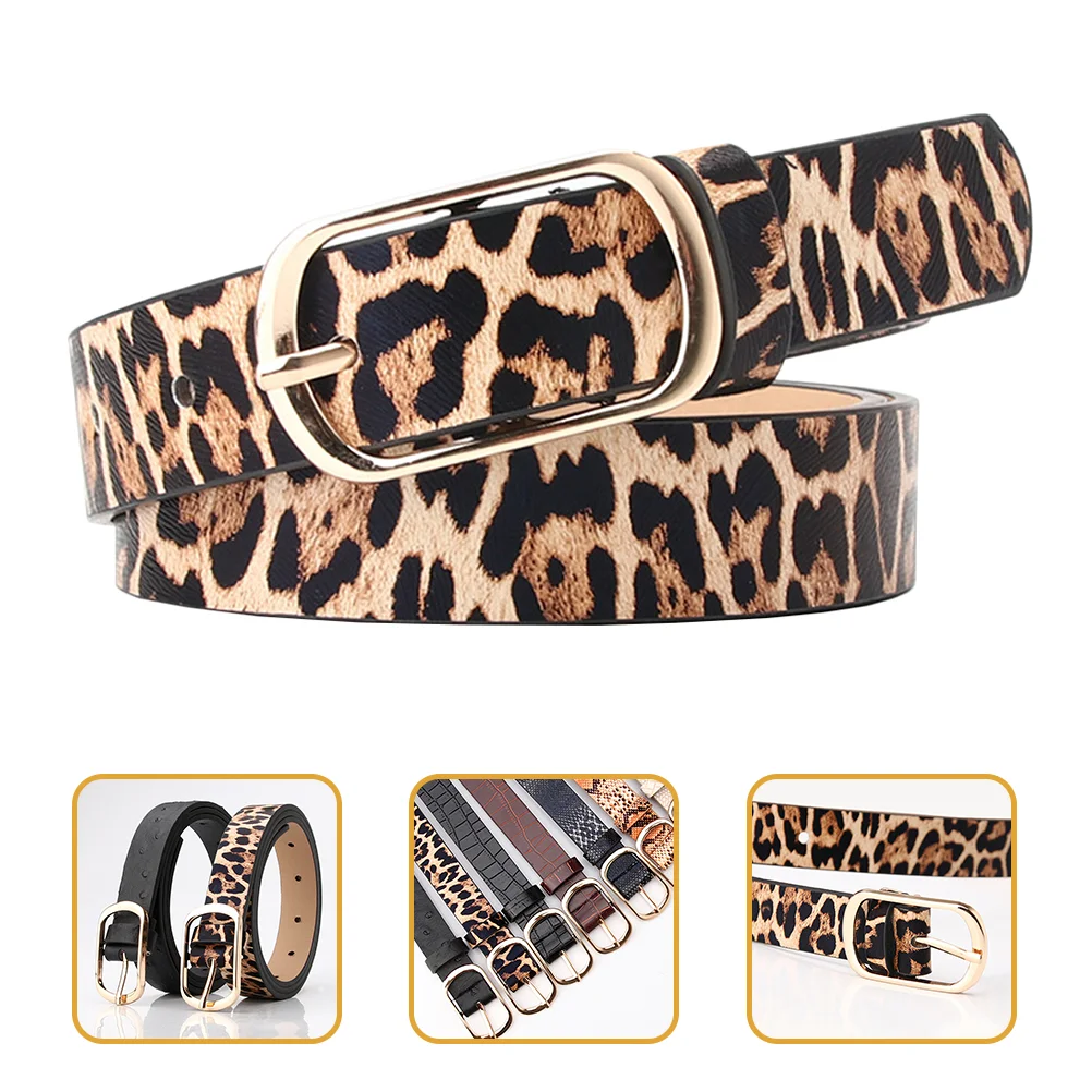 Belts for jeaans Women All-Match Dress Birthday Gift Fashionable Leopard Sashes