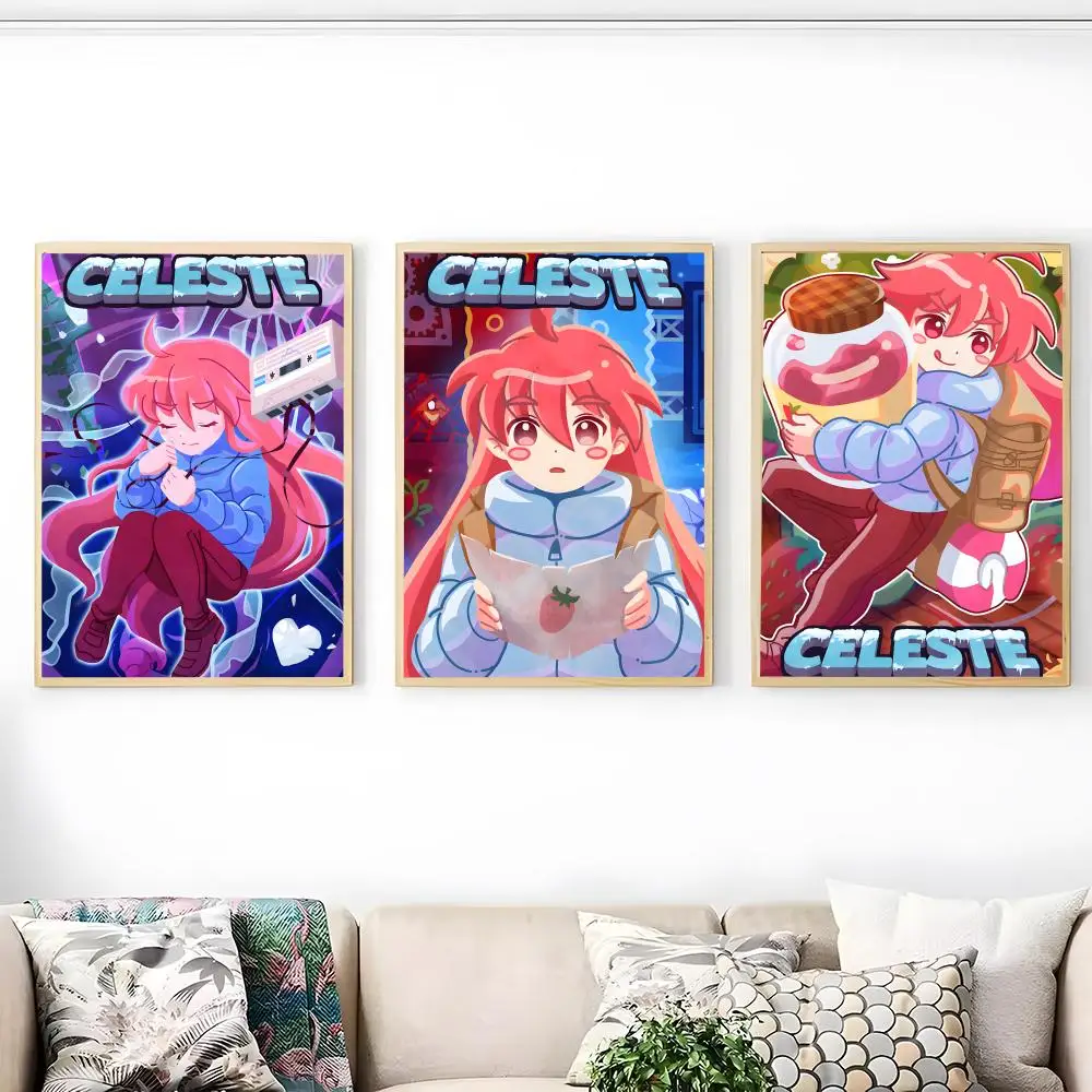 Pretty Popular Video Game C-celeste Poster Creative Wall Art Stickers For Living Room Dormitory Bedroom Easy To Apply No Mess