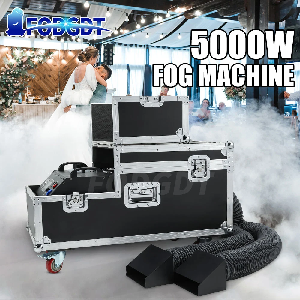 

Oversea Warehouse 3000W/5000W Water Fog Machine Low Lying Fog Smoke Machine Stage Equipment DMX Control for Wedding Party Disco