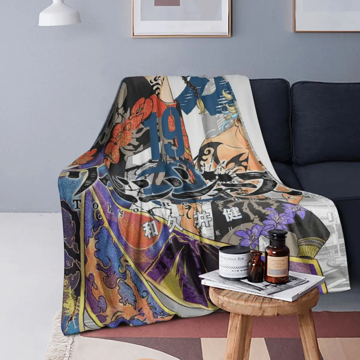 

Haitani Brothers Manga Collage Blankets Soft Warm Flannel Throw Blanket Cover for Bed Living room Picnic Travel Home Sofa